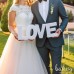 букви love на весілля